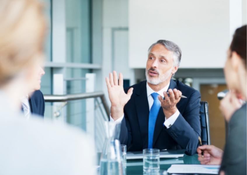 Business meeting payroll